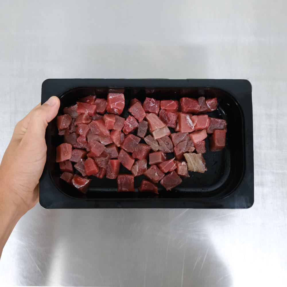 atún rojo en tacos o cubos