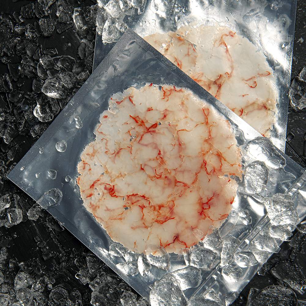 carpaccio de gamba roja