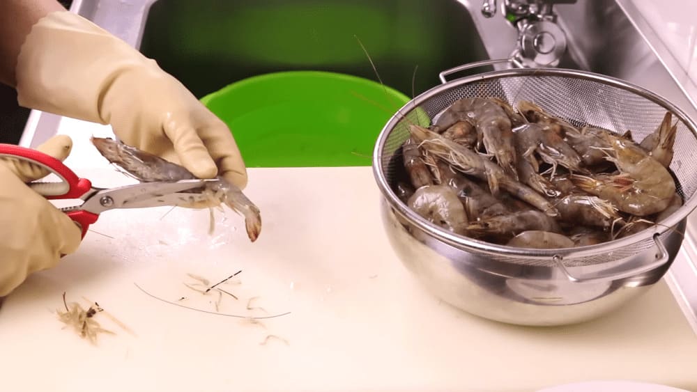 cómo limpiar los langostinos