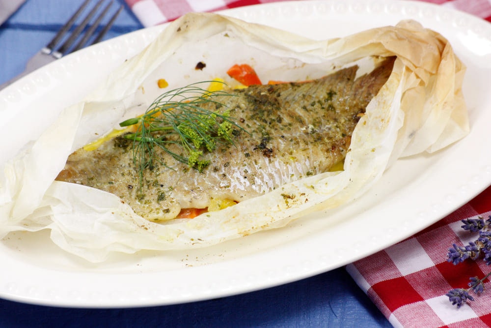 tiempo cocción pescado papillote