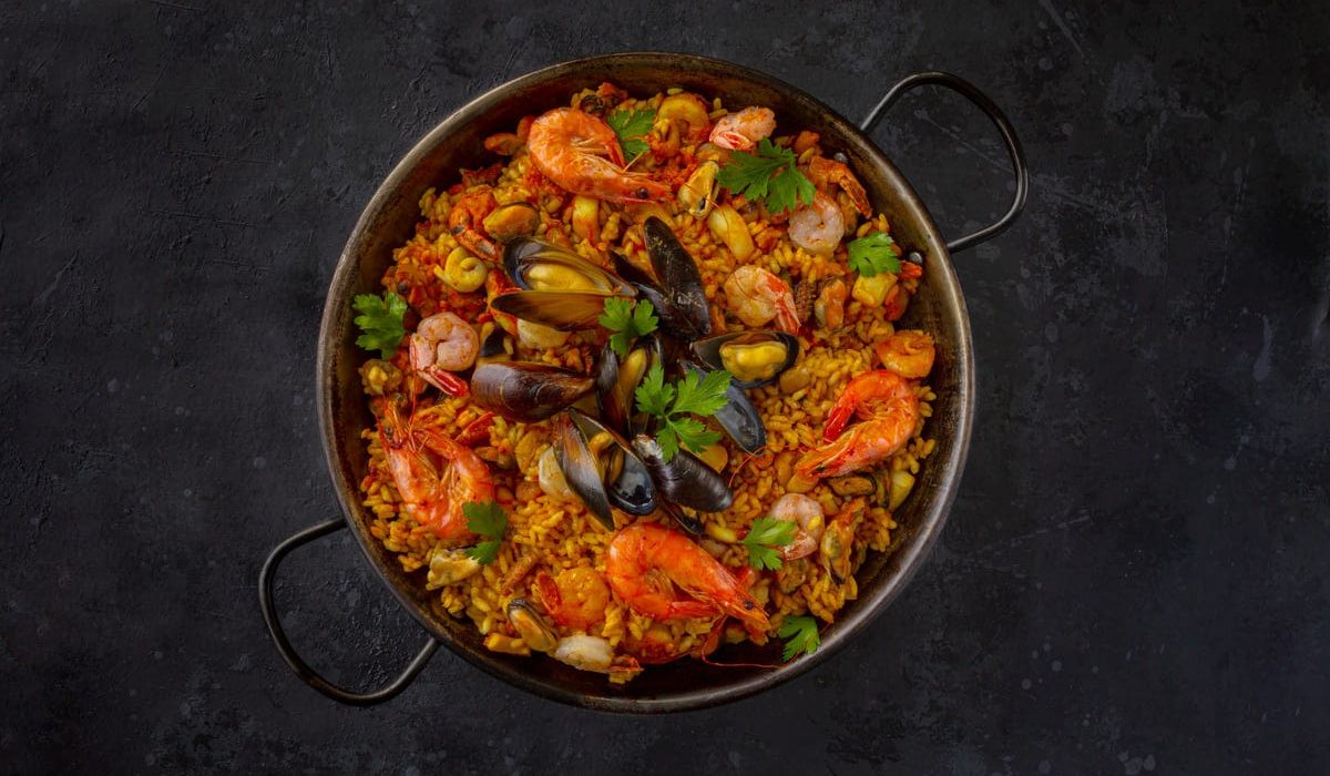 paella de marisco para dos personas
