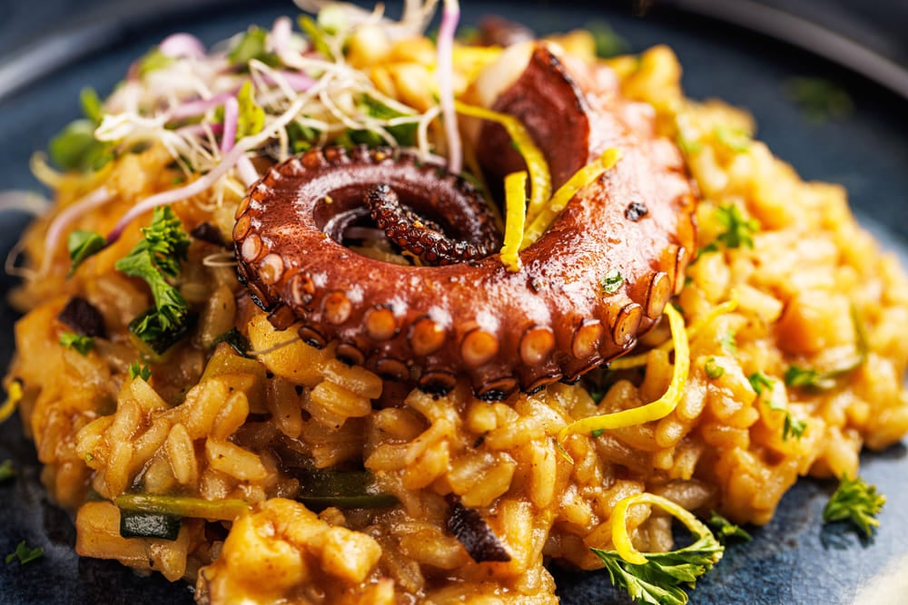 risotto de pulpo