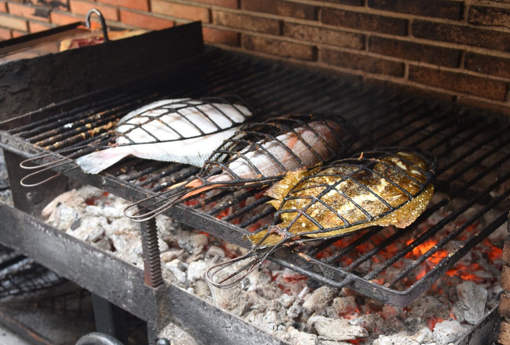 rodaballo para barbacoa